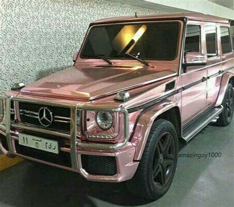 Mercedes G Wagon Rose Gold Car Pink Point Of View Luxury Sports Cars