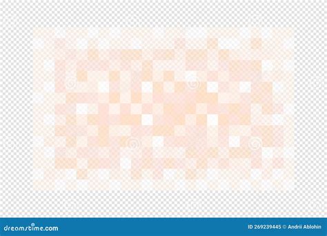 Censor Blur Effect Texture On Transparent Background Skin Tone Colored