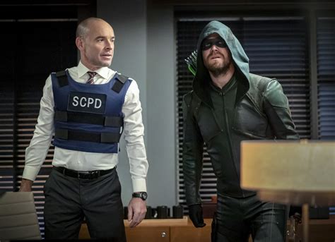 Arrow Captain Quentin Lance Returns To The Line Of Duty In New Photos From Season 8 Episode 6