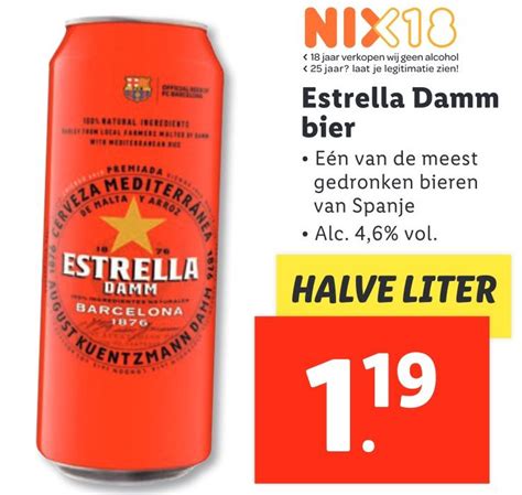 Estrella Damm Bier Aanbieding Bij Lidl