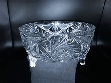 O 14 Late American Brilliant Period Ferner Cut Glass Bowl — Agewell Antiques