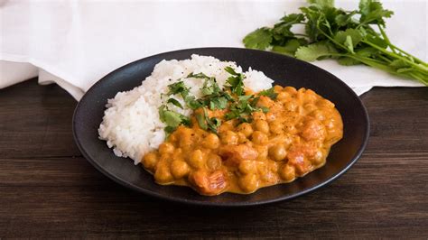 Würziges Kichererbsen Curry mit Jasminreis