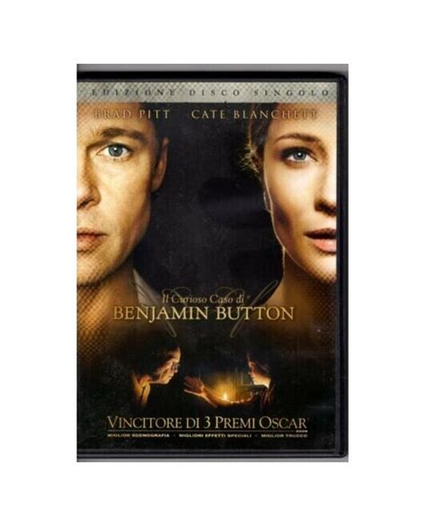 DVD Il Curioso Caso Di Benjamin Button Con Brad Bitt Disco Singolo ITA