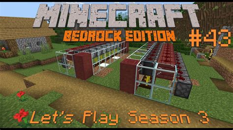 Ep43 Auto Melon And Pumpkin Farm Let S Play Season 3 Minecraft Bedrock Edition 1 19 Youtube