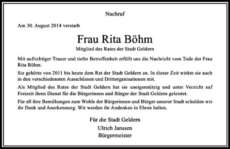 Alle Traueranzeigen F R Frau Rita B Hm Trauer Rp Online De