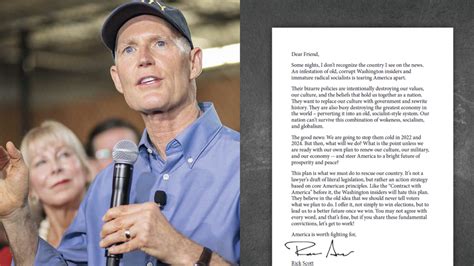 Sen Rick Scott Unveils Rescue America Plan A Roadmap For Republicans If They Win Back Senate