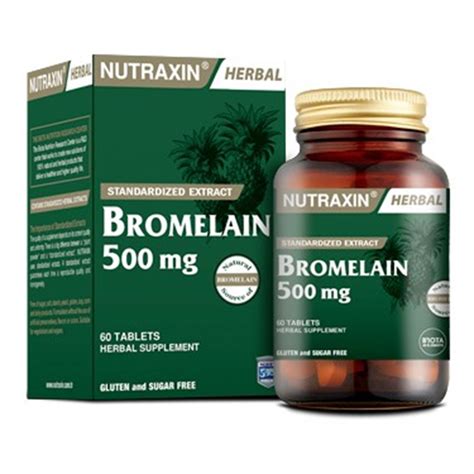 NUTRAXIN BROMELAIN 500mg tablete Za liječenje oteklina upala i za