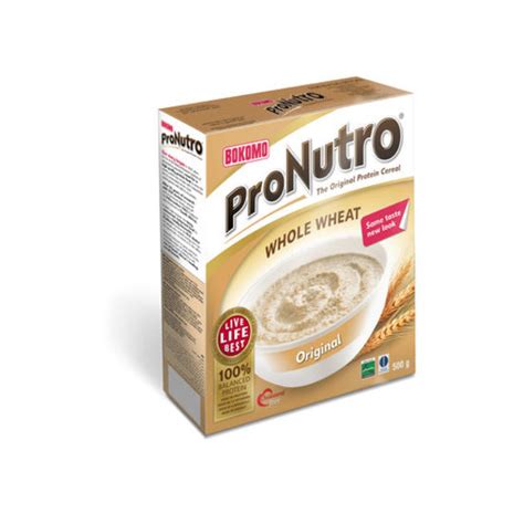 Bokomo Pronutro Whole Wheat Orginal 500g X 12 PnP