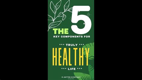 5 Key Components For Truly Healthy Life Youtube