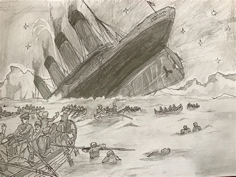 My take on the Der Untergang Der Titanic by Willy Stöwer r titanic