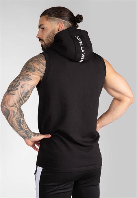 Lincoln Sleeveless Hoodie - Black Gorilla Wear