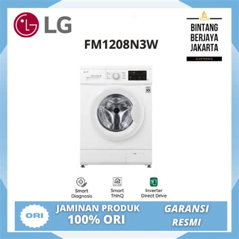 Jual Lg Fm N W Mesin Cuci Front Loading W Smart Diagnosis Kg