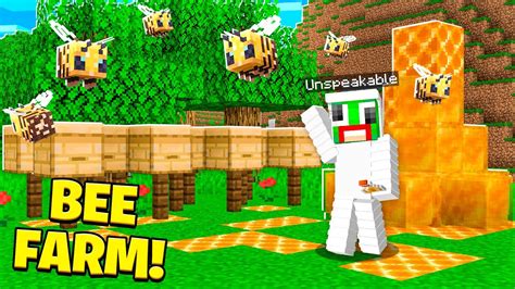 How To Make A Bee Farm In Minecraft Youtube