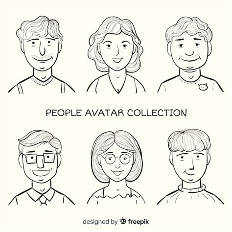 Pack Avatares De Personas Dibujos Animados Vector Gratis 44688 The