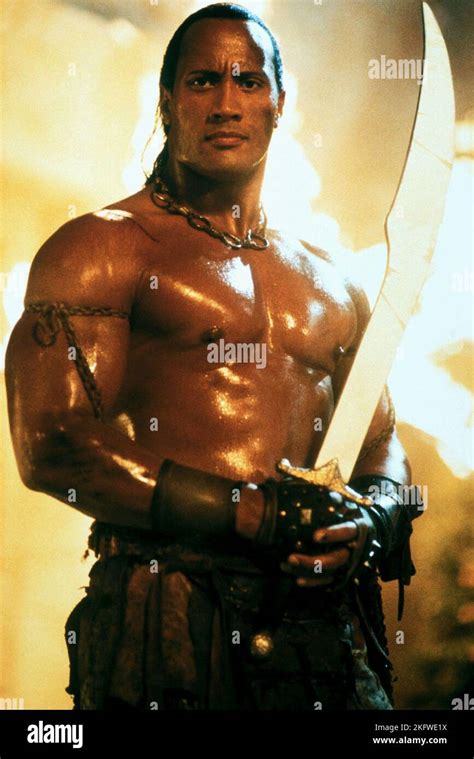 DWAYNE JOHNSON, THE SCORPION KING, 2002 Stock Photo - Alamy