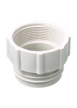 Adaptateur fileté en polypropylène PP avec 1 filetage mâle 61 mm