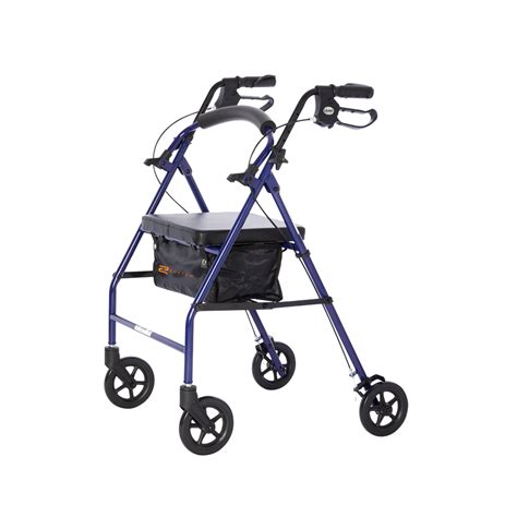 Royal Steel 4 Wheel Rollator Lightweight Walker With Seat Broadway Home Medical