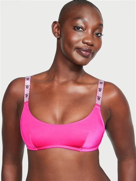 Shine Strap Scoop Bralette Image Number Null