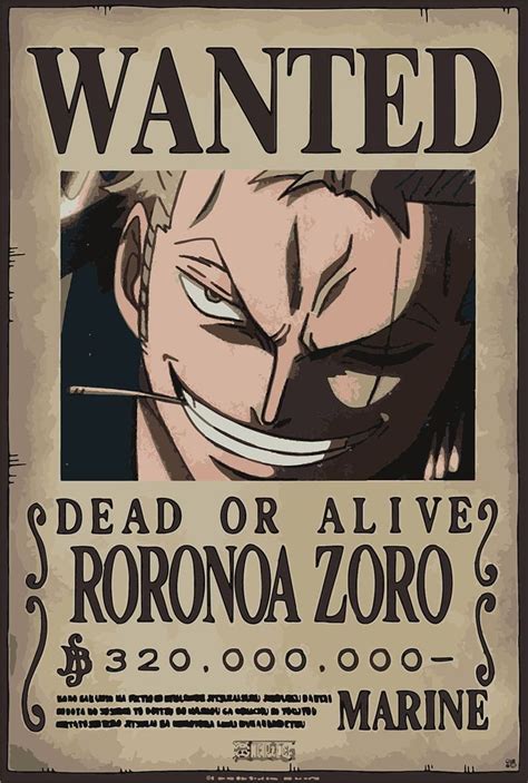 Hd Wallpaper One Piece Wanted Zoro Wanted Poster By Rayjjjj 47 Off