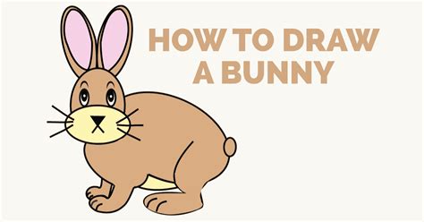 How To Draw A Cartoon Bunny In A Few Easy Steps Easy Drawing Guides