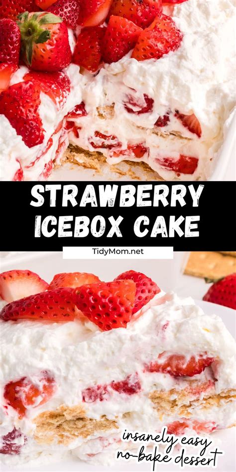 Strawberry Icebox Cake Tidymom