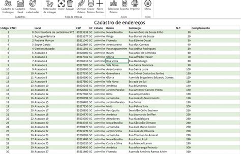 Planilha de Otimização de Rota Roteirização Excel Guia do Excel