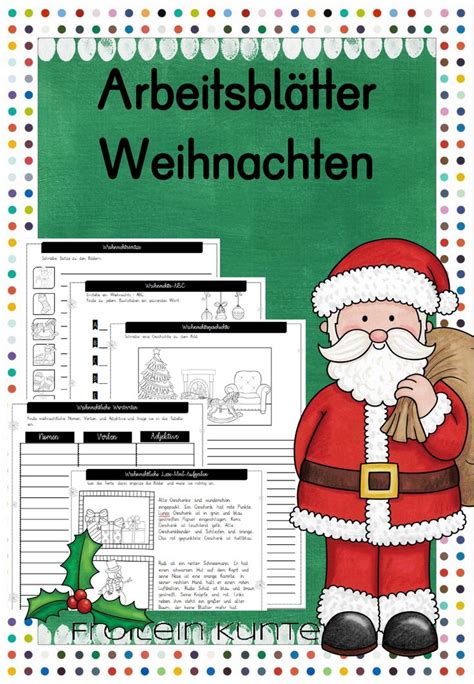 Arbeitsbl Tter Weihnachten Unterrichtsmaterial In Den F Chern Deutsch