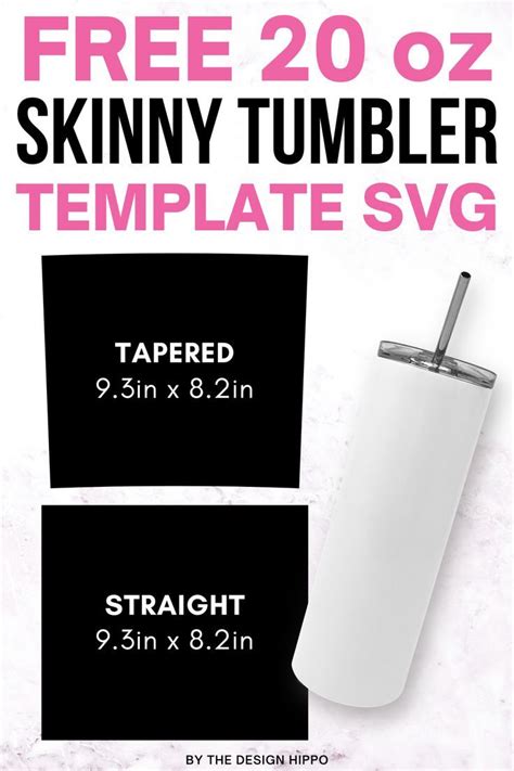 Display Of Free Oz Skinny Tumbler Template Svg Images Along With A