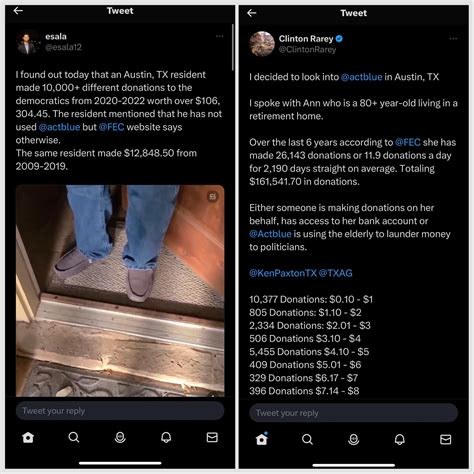 Texas journalists have come across 30k+ Act Blue donations totaling