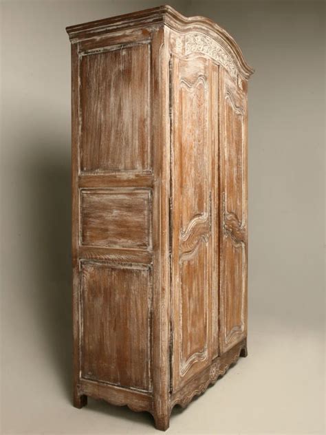 C1880 French Whitewashed Oak Louis Xv Armoire At 1stdibs White