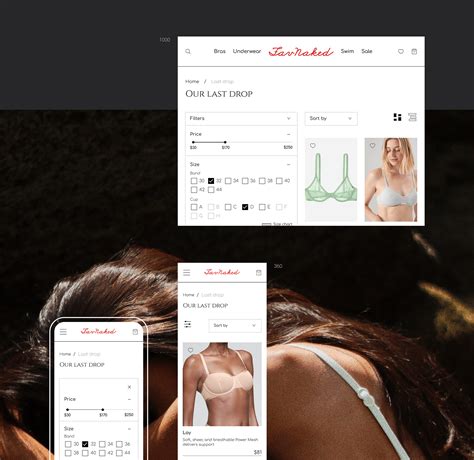 Lingerie Store Ui Ux Design Behance