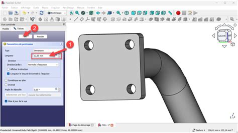 Cr Ation De La Re Platine Parcours Guid Freecad