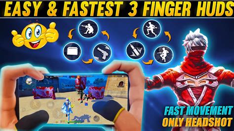 Top 5 Best 3 Finger Custom Hud ⚡🔥 3 Finger Custom Hud Free Fire 3