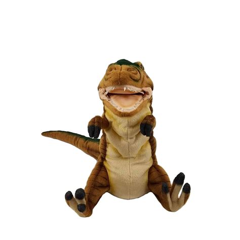 T Rex Brown Dinosaur Hand Puppet By Hansa True To Life Looking Plush