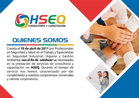 Quiénes somos Consultoría y capacitación HSEQ