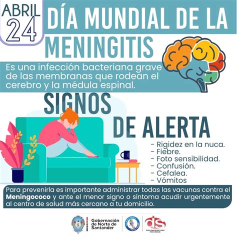 Día mundial de la MENINGITIS 24 de Abril Instituto Departamental de