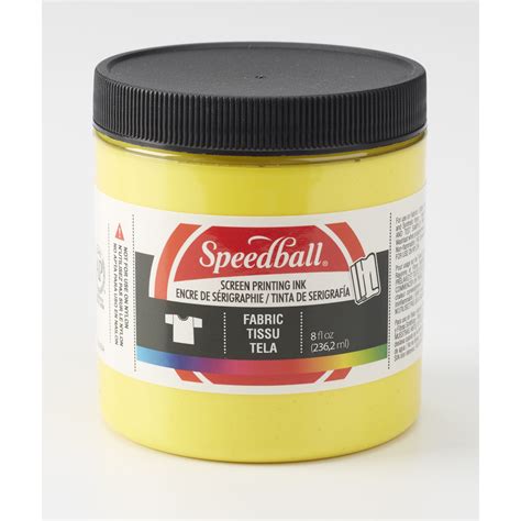 Speedball Fabric Screen Printing Ink Oz Yellow Walmart