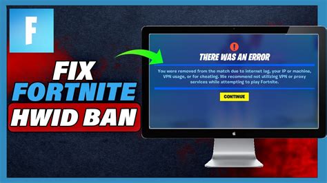 How To Fix Fortnite Hwid Ban Full Tutorial Youtube