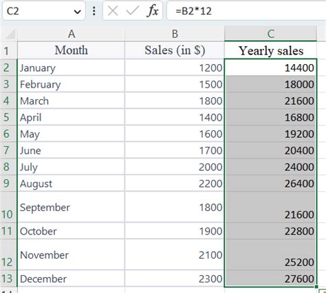 How To Copy A Formula Down A Column In Excel Easy Ways Wps Office