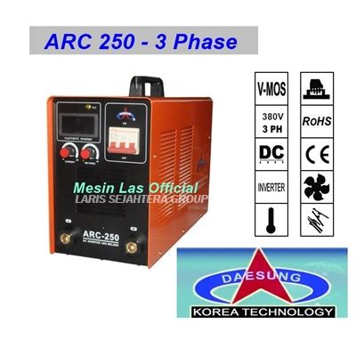 Jual Daesung Mesin Las Inverter ARC 250 3 Phase