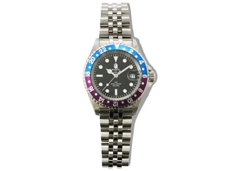 Bape Abathing Ape Type 2 Bapex Watch Silver Red Blue Black Fw22 Us