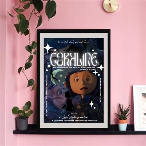 Coraline Poster, Coraline Digital Print, Movie Poster, Coralin Movie ...