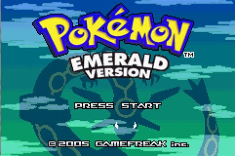 Pokemon - Emerald Version Nintendo GameBoy Advance (GBA) ROM Download ...