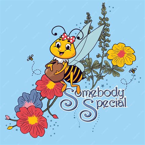 Premium Vector Cute Beautiful Bee Fairy Vector Illustration