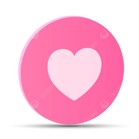 Social Media Love Vector Png Images Love Symbol Pink Social Media