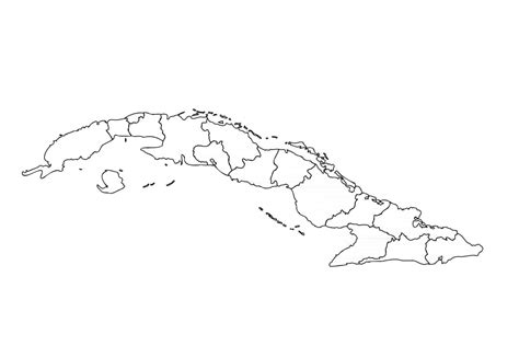 Doodle Mapa De Cuba Con Estados 2549185 Vector En Vecteezy