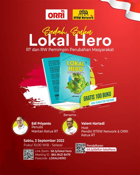 Bedah Buku Lokal Hero Menggerakkan Perubahan Masyarakat Dari Rt Rw