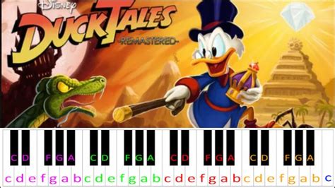 The Moon Theme (DuckTales) | Piano Letter Notes