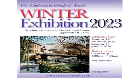 Winter Art Exhibition By The Saddleworth Group Of Artists Saddleworth