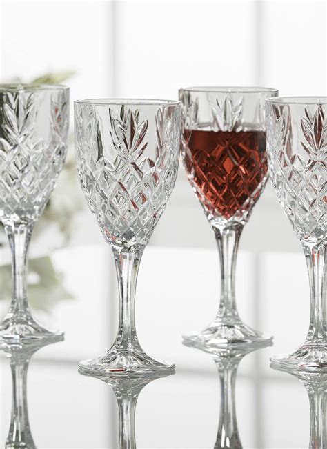 Galway Crystal Renmore Goblets Set Of 6 Blarney